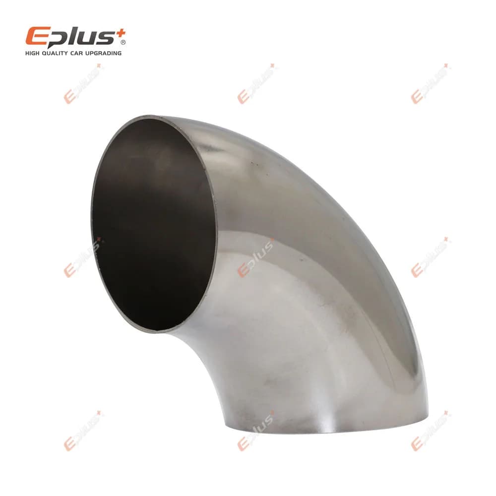 304 Stainless Steel 90 Degree Elbow Sanitary Welding Pipe Fitting Car Motorcycle Exhaust Pipe Muffler Welded Pipe Universal