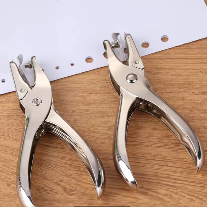 3/6MM Punching Machine Round Hole Paper Stationery Loose-leaf Book Document Binding Punching Cute Manual and Handcrafted