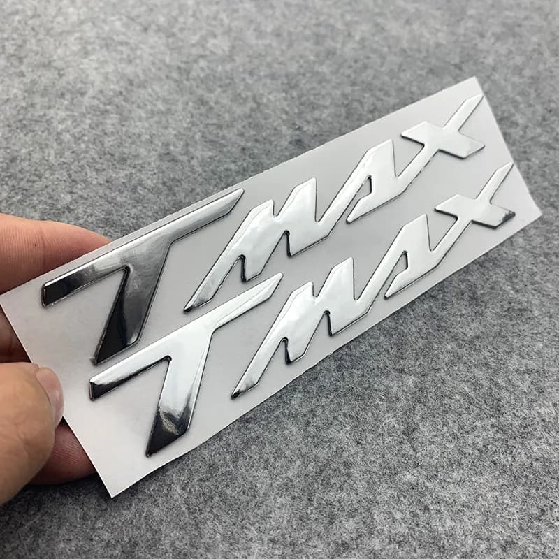 3D Motorcycle Accessories LOGO Badge Chrome Sticker Soft Plastic Decals For Tmax560 Tmax530 TMAX 500 530 560