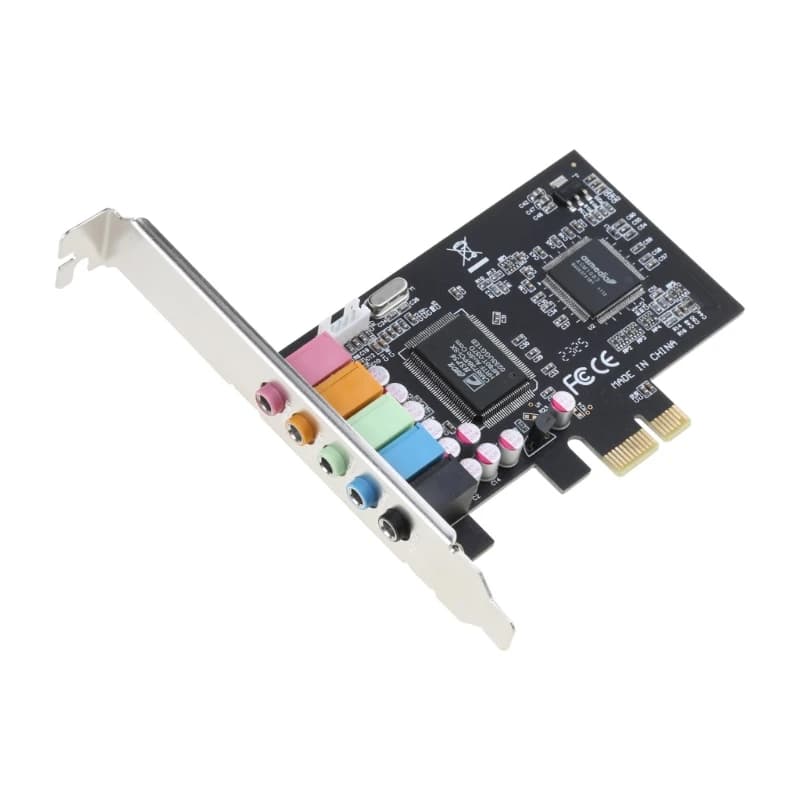 5.1 Internal Sound Card for PC for Windows xp/7/8/10, 3D Stereo Audio Card with CMI8738 Chip32/64 Bit PCI for Express So