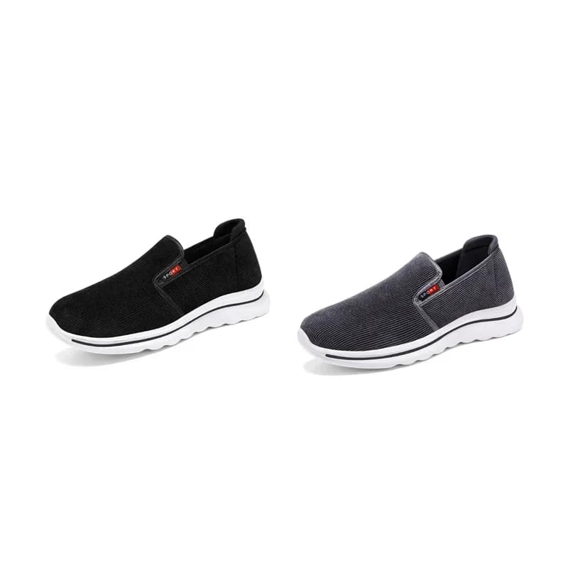 Old Cloth Shoes Men Autumn Edition Couple's One Step Casual Sneakers Comfortable Breathable Dad Shoes Middle Aged Men's Sneakers