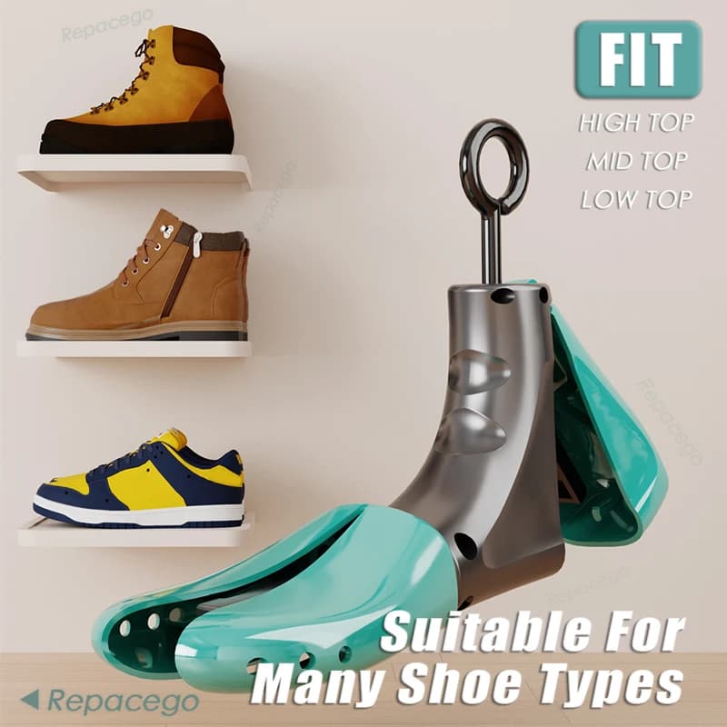 Repacego 1 Pcs Shoe Stretcher Shoe Trees Universal Unisex Men Women Adjustable Length Width high low top shoes Extender Keeper