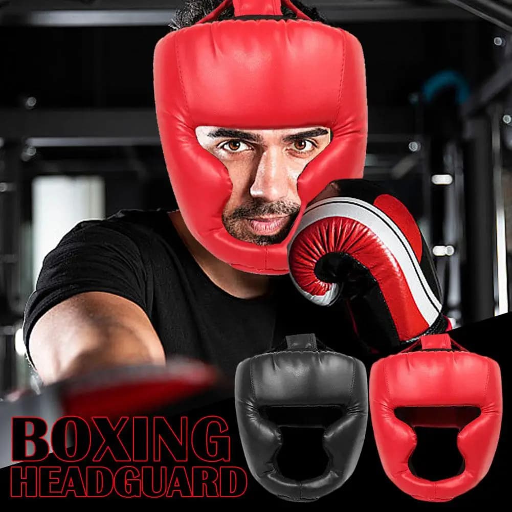 Boxing Headgear For Children Adults,pu Karate Muay Thai Guantes De Boxeo Free Fight Mma Sanda Training Boxing Safety Helmen Q3w8