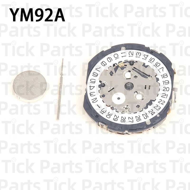 New Original Japan Tianmadu YM92A Quartz Movement Date At 3/6 Hands YM92 Watch Movement Repair and Replacement Parts