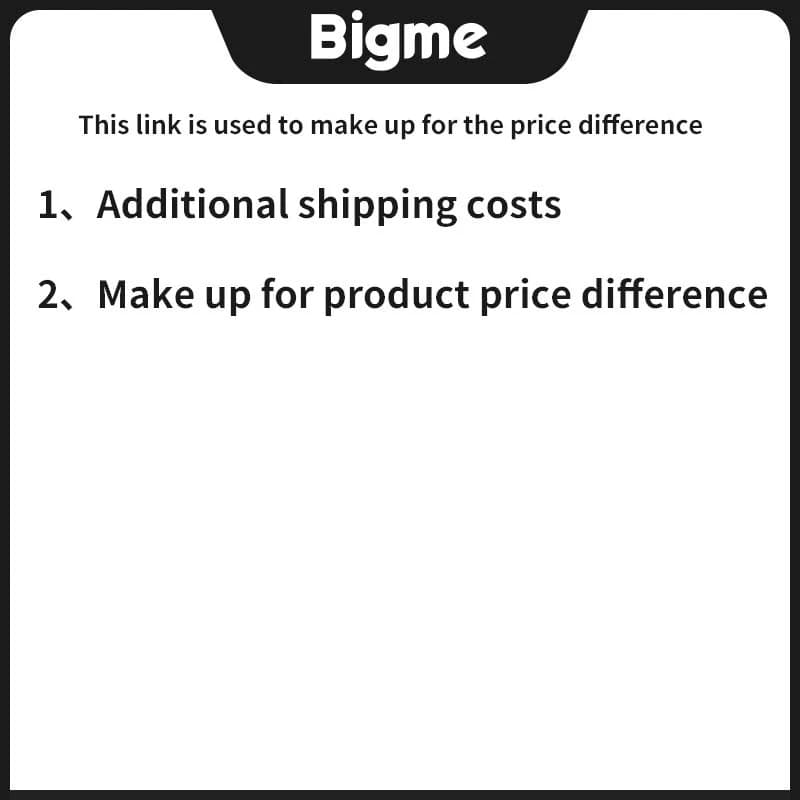 Make up for product price difference / Additional shipping costs/