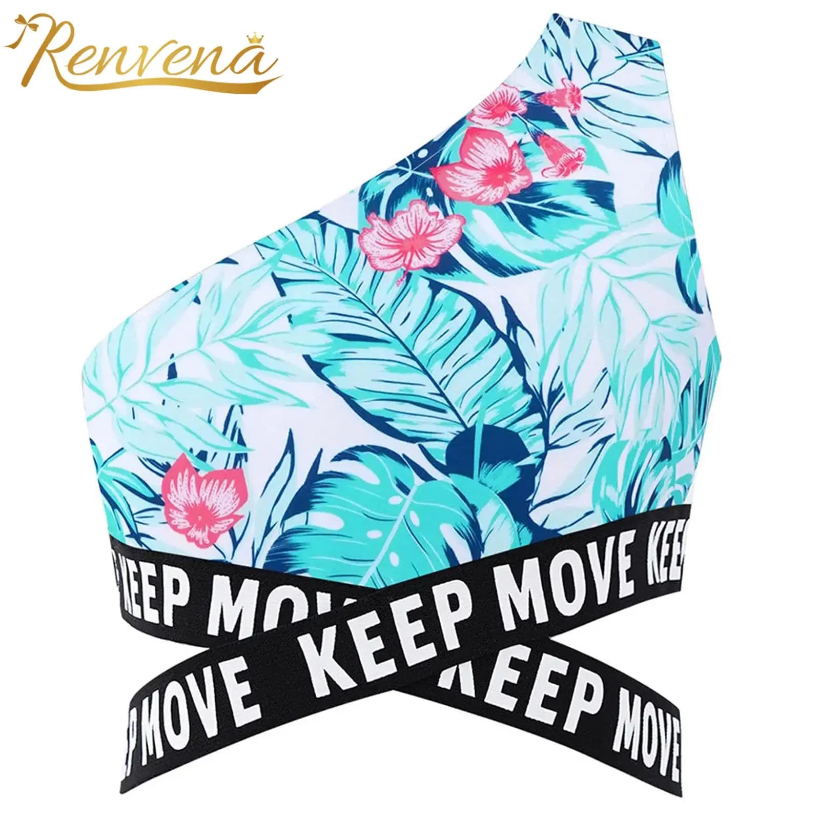 2024 Tops for Kids Girls Single Shoulder Printed Swim Top Tanks Vest for Beach Pool Swimming Bathing Summer Children's Clothes