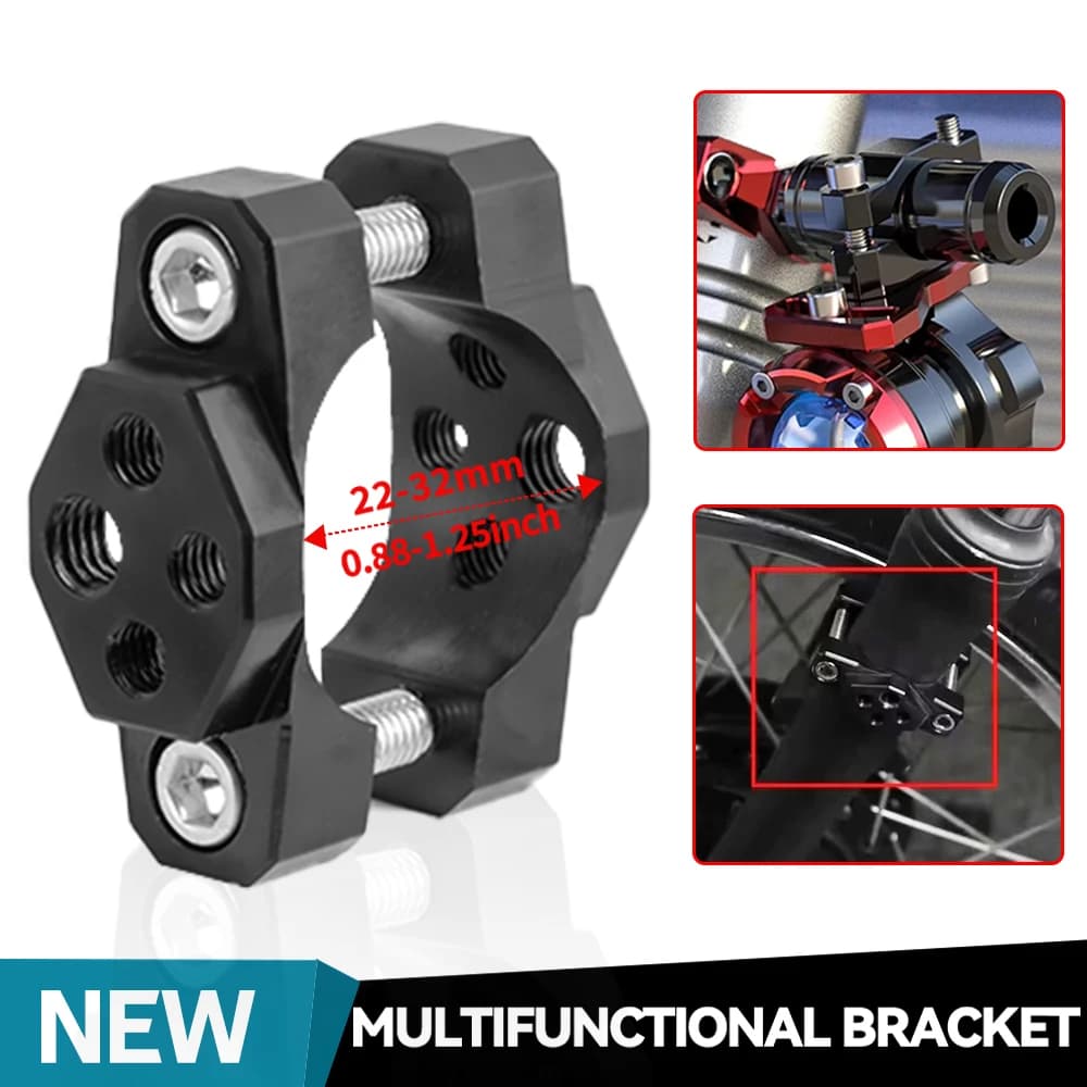 22-32mm Motorcycle Handlebar Bumper Mount Bracket Holder Clamp For LED Spotlight Fog Turn Signal Lights Motor Accessories