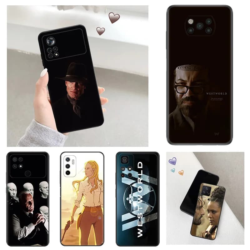 Anti-Drop Soft Phone Case For Xiaomi Poco x5 5G x4 x3 pro f1 f3 gt f4 f5 m5 m4 m3 c40 c50 c51 Fashion Westworld TV Series Cover