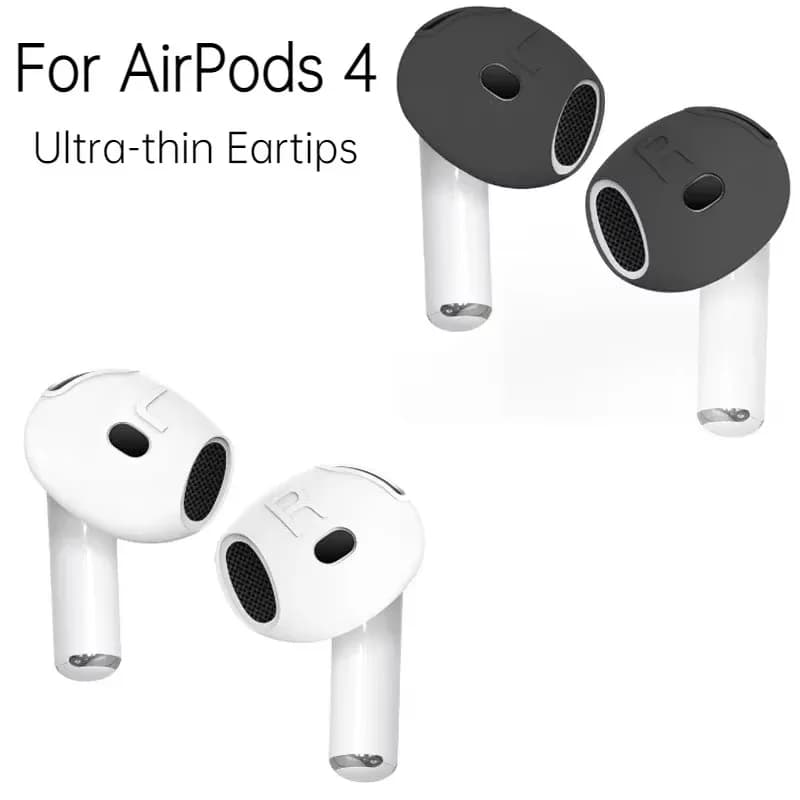 Eartips for AirPods 4 2024 4thTips Ear Hook Anti-slip Earphone Anti-fall Earplugs Anti-allergy Ear Caps Headphone Accessories