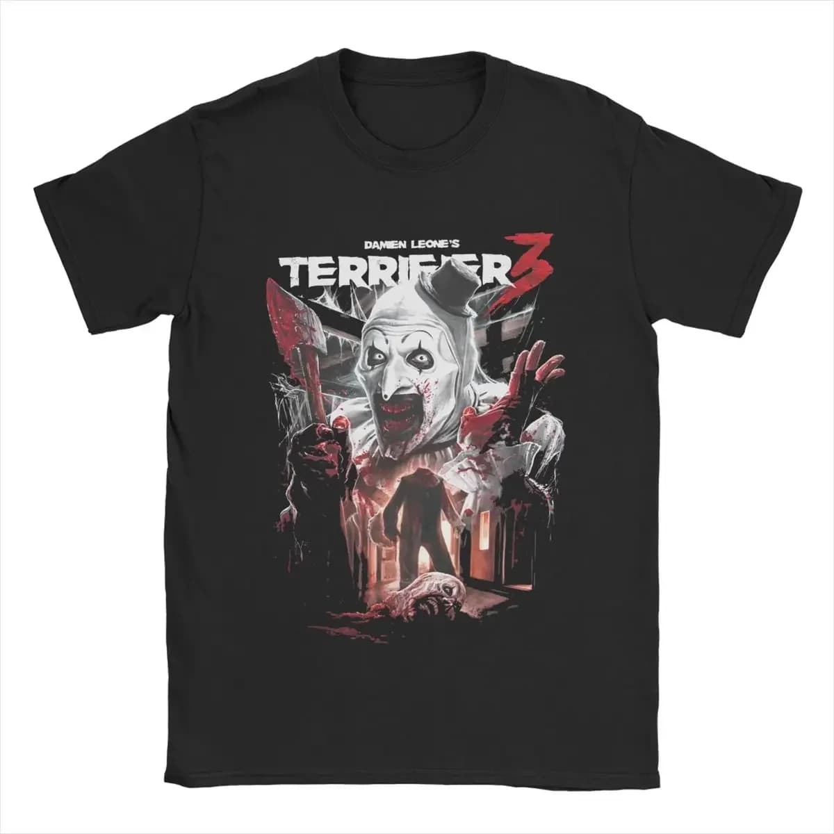 Men Women's Santa Art The Clown Terrifier 3 Horror Movie Christmas Graphic T Shirt Apparel  T Shirts Tee Clothing Original