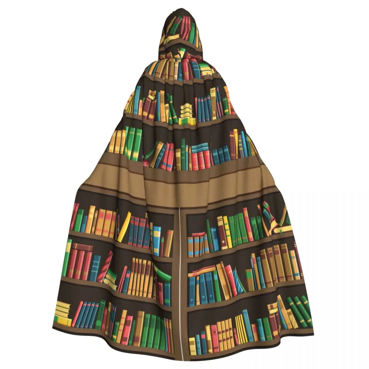 Hooded Cloak Unisex Cloak with Hood Cloak Cosplay Costume Education Library Book