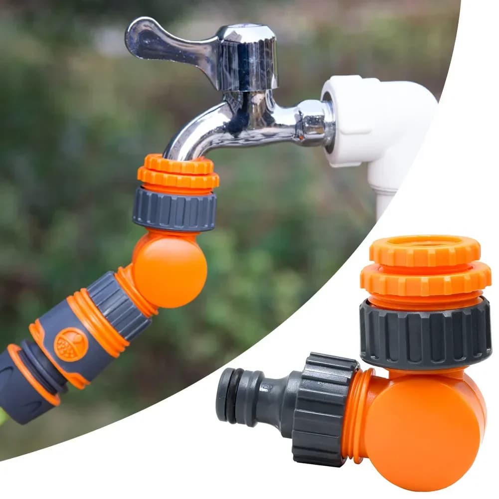 Garden Hose Connector, 1/2 Inch Faucet Adapter, Plastic Quick Connect Click-lock for Watering & Irrigation