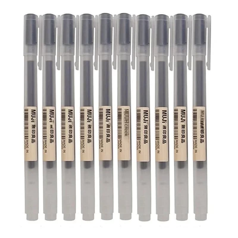 6/8Pcs/Set MUJIs Gel Pen Black/Red/Blue 0.38/0.5mm Ink Japan Color Pen Office School Ballpoint Pen Japanese Kawaii Stationery