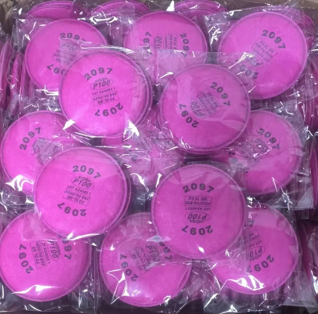 2091/2097 Particulate Filter P100 For 3m 6200 6800 7502 SerieRespirator Dust Mask AccessoryCarpenter Painting Spray Industry