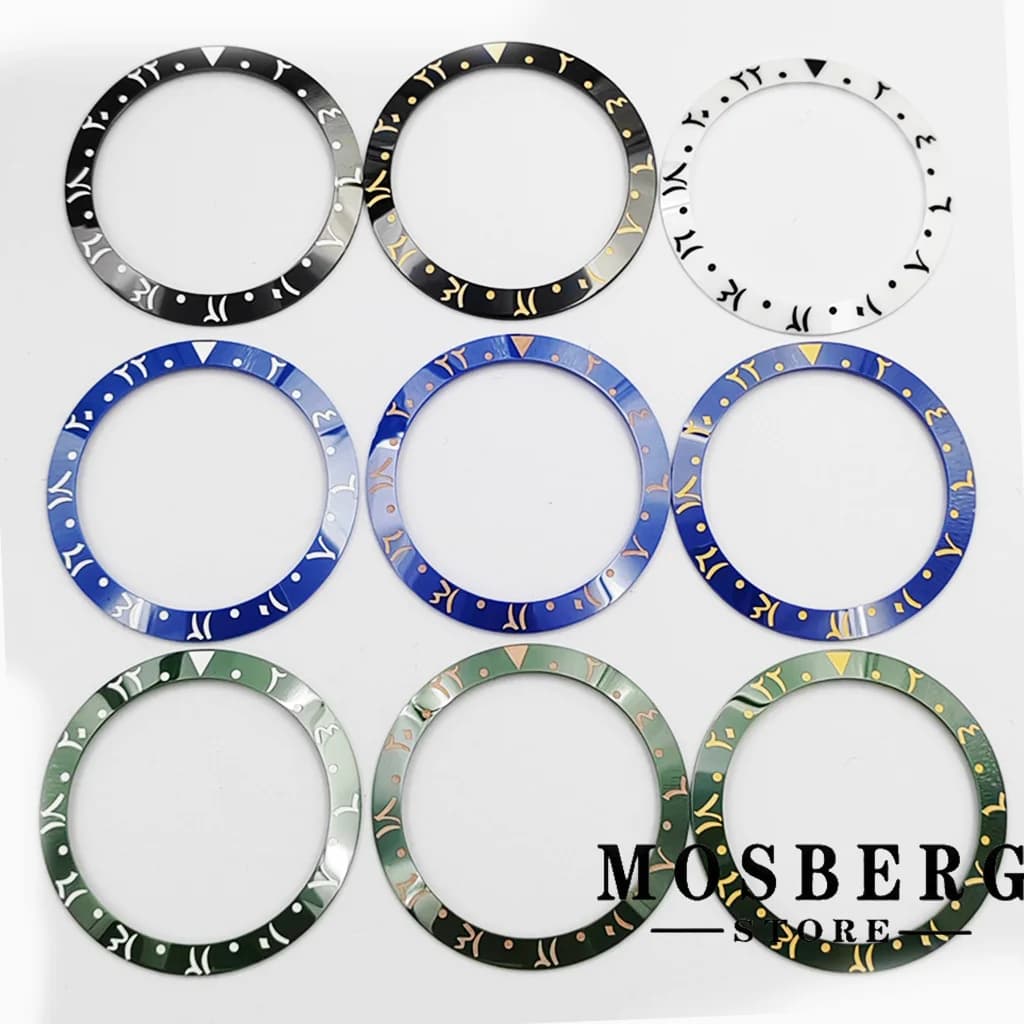 Ceramics Watch Bezel High Quality Black Insert Diameter 38mm*30.6mm For 40mm Watch Case Replace Accessories Parts