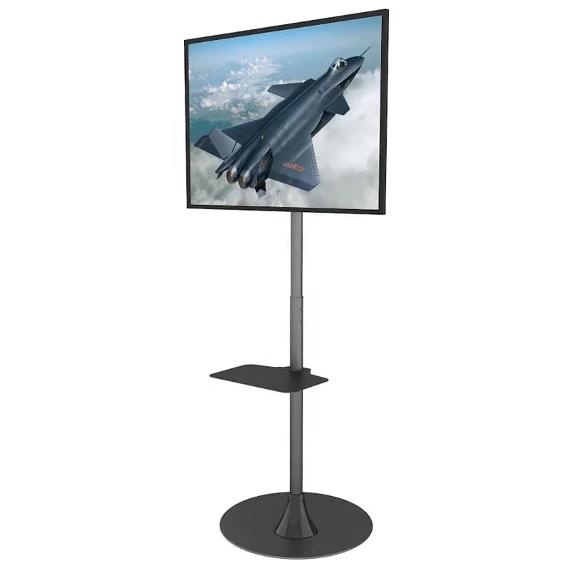 Single Screen Tilt  Floor Mount Stand VESA 600x400mm 65 inch 55 inch TV Stand Factory Sales