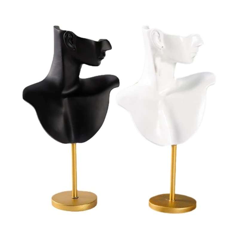 Jewelry Model Earrings Display Stand Resin Texture for Jewelry Drop shipping
