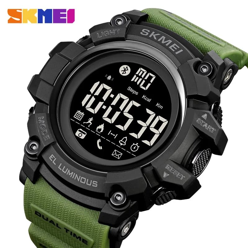SKMEI Reloj Hombre Man Men's Wristwatch Outdoor Pedometer Watches Mens Calories Sleeping Monitor Clendar Wristwatch Clock Man