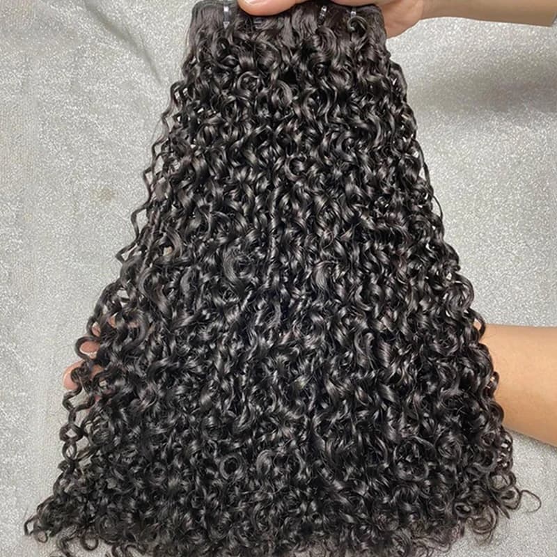 Raw vietnamese pixie curly human hair bundles Indian pixie double drawn perruque virgin Kinky curly human hair Extensions 100g