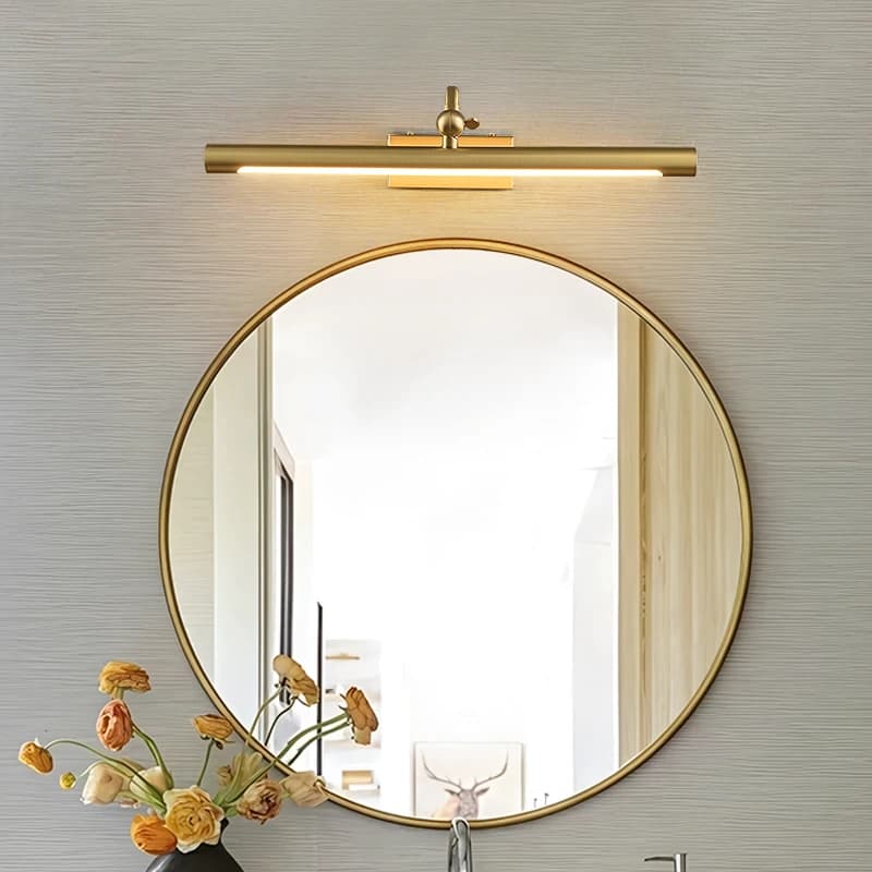 Modern simple style brass wall lamp, bathroom mirror light，living room wall light, copper mirror light，