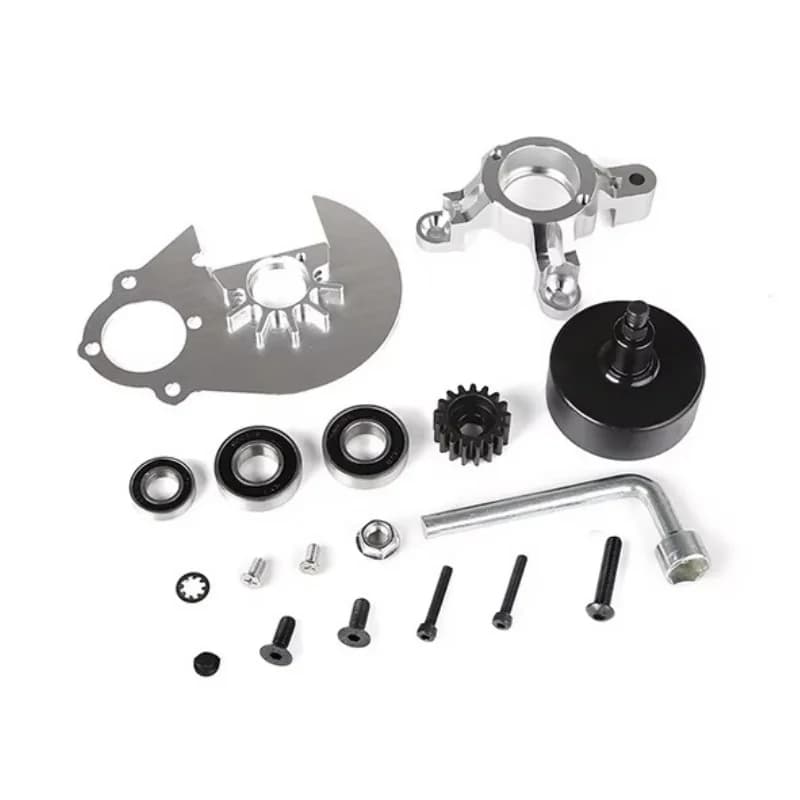 CNC Super Heavy Duty Clutch Bell Spur Gear Plate & Clutch Brace Kit for 1/5 scale HPI KM Rovan Baja 5B 5T 5SC