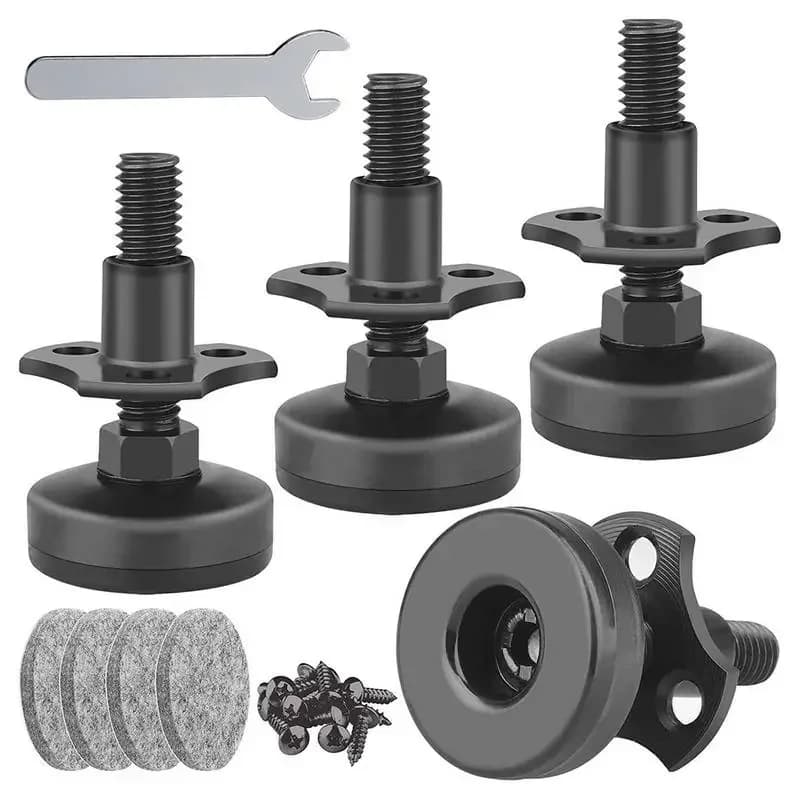 4PCS Adjustable Leveling Feet Heavy Duty Steel Protective Furniture Legs Feet Triangle Sofa Leg Furniture Multi Specification
