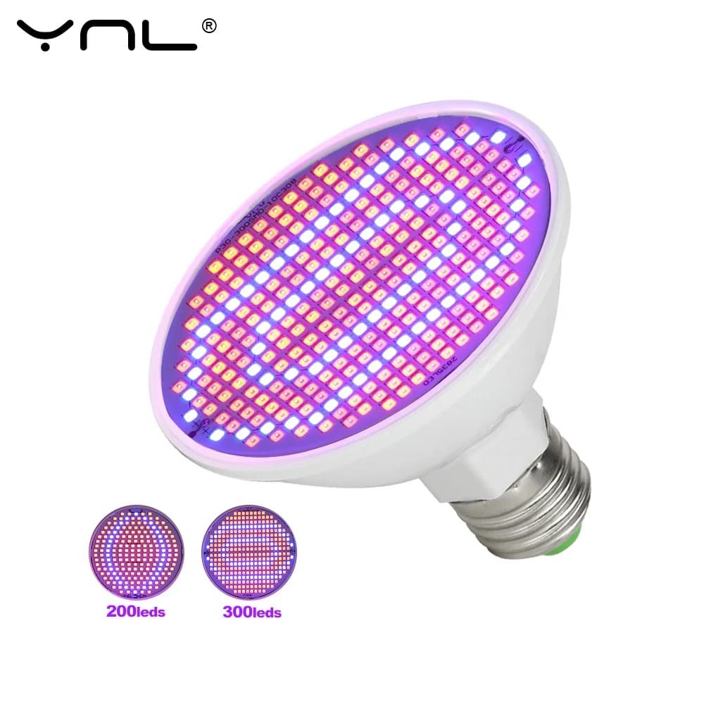 E27 LED Plant Grow Light LED Lamp Spotlight Bulb AC85-265V Full Spectrum Indoor Hydroponics Flower Seedling LED Phyto Lamp