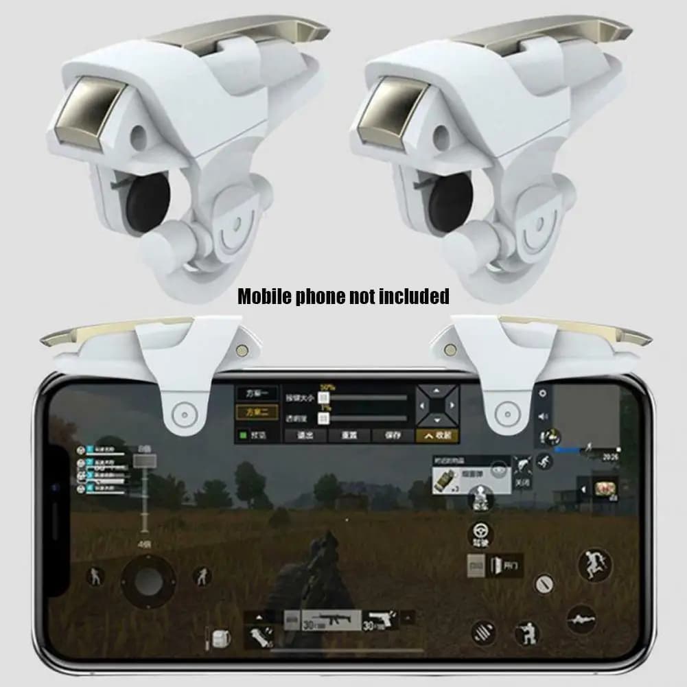 1 Pairs Trigger For Pubg Mobile Phone Aim Shooter Gamepad Gaming Button Linkage Accessories For Phone K8a0