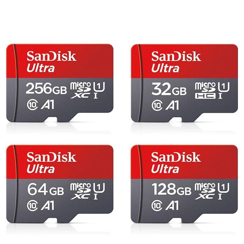 SanDisk Micro SD Card - High-Speed Class 10 UHS-1 Flash Memory, Multiple Capacities Available: 32GB, 64GB, 128GB, 256GB, Compatible with Smartphones and PCs