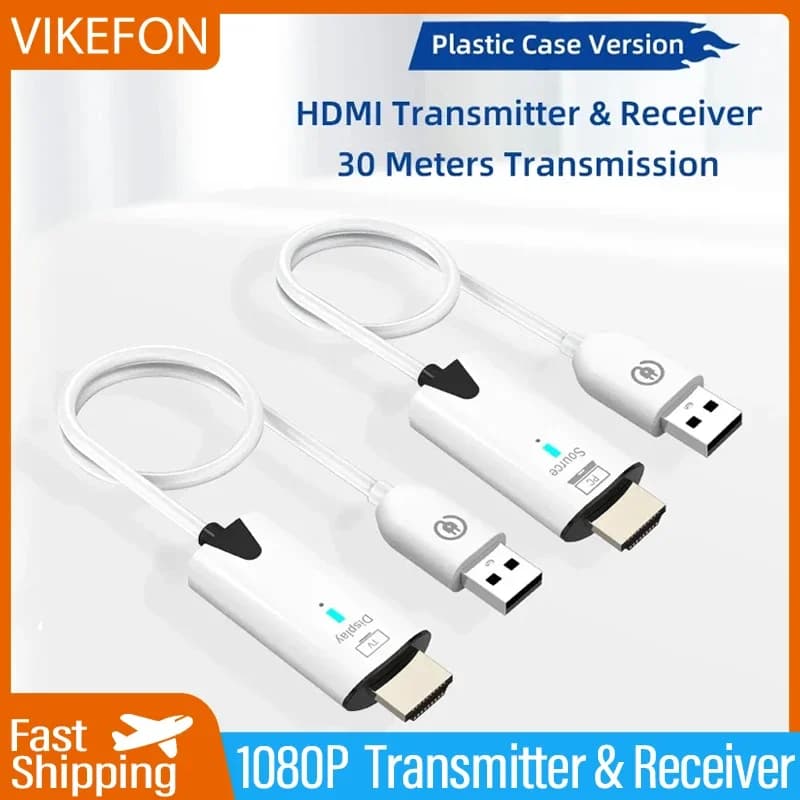 VIKEFON 5.8G 1080P For TV Box Monitor Projector PC 30M Wireless HDMI Video Audio Transmitter Receiver Extender Display Adapter