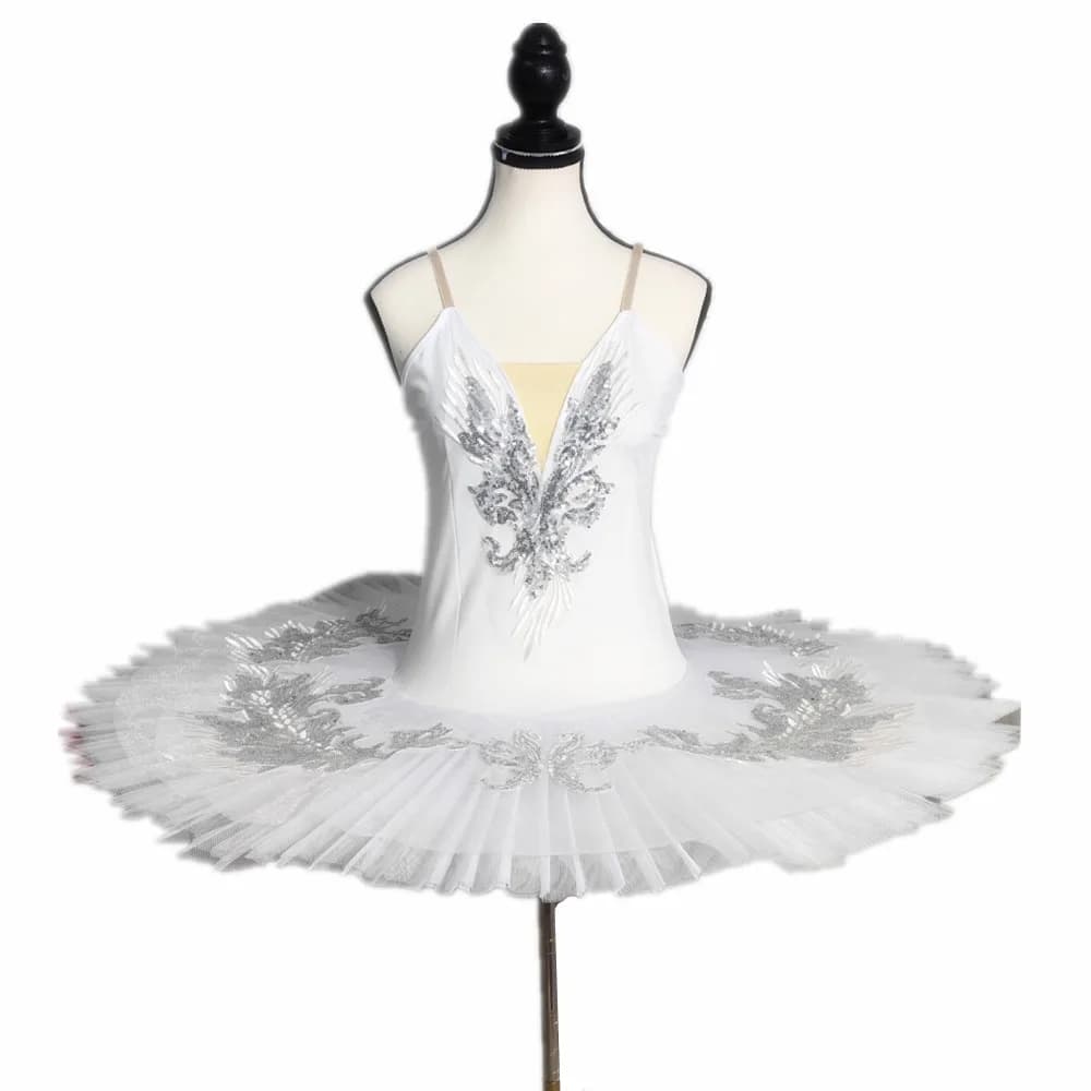 Ballet Tutu White Swan Lake Pancake Tutu Ballerina Party Dance Costumes Ballet Dress Girls Women Adult Kids Professional