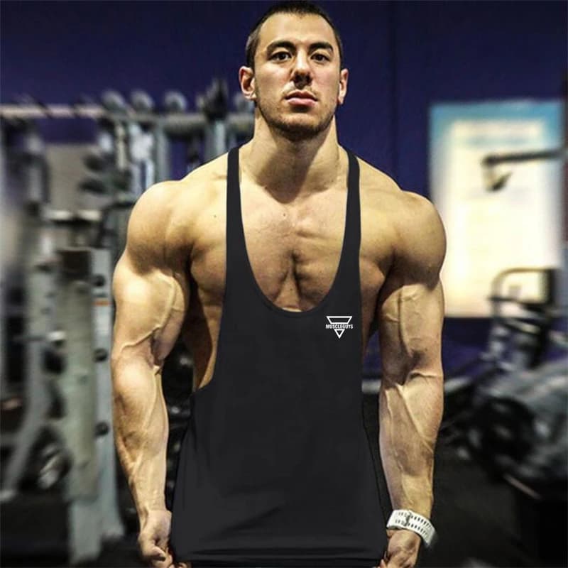 2024 New Bodybuilding Stringer Tank Top Men Fitness Clothing Gyms Shirt Brand Muscle vest Workout Cotton Regatas Masculino