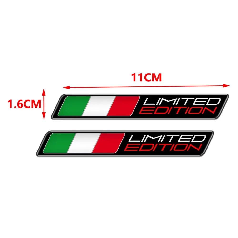 3D Motorcycle Decal Italy Flag Stickers Italia Limited Edition Sticker Case for Aprilia RS4 RSV4 Ducati Monster 1199 1299 1098