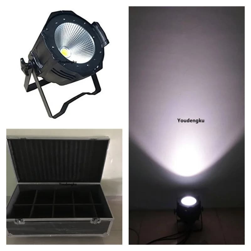 8 pieces with flycase 200W led spot par light COB LED Studio Face Stage audience lighting
