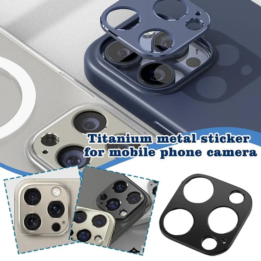 For IPhone 16 Pro Max Metal Camera Lens Protector For IPhone 16 Pro Alloy Back Lens Case No Glass Lens Cover Cap Accessorie N5Z9