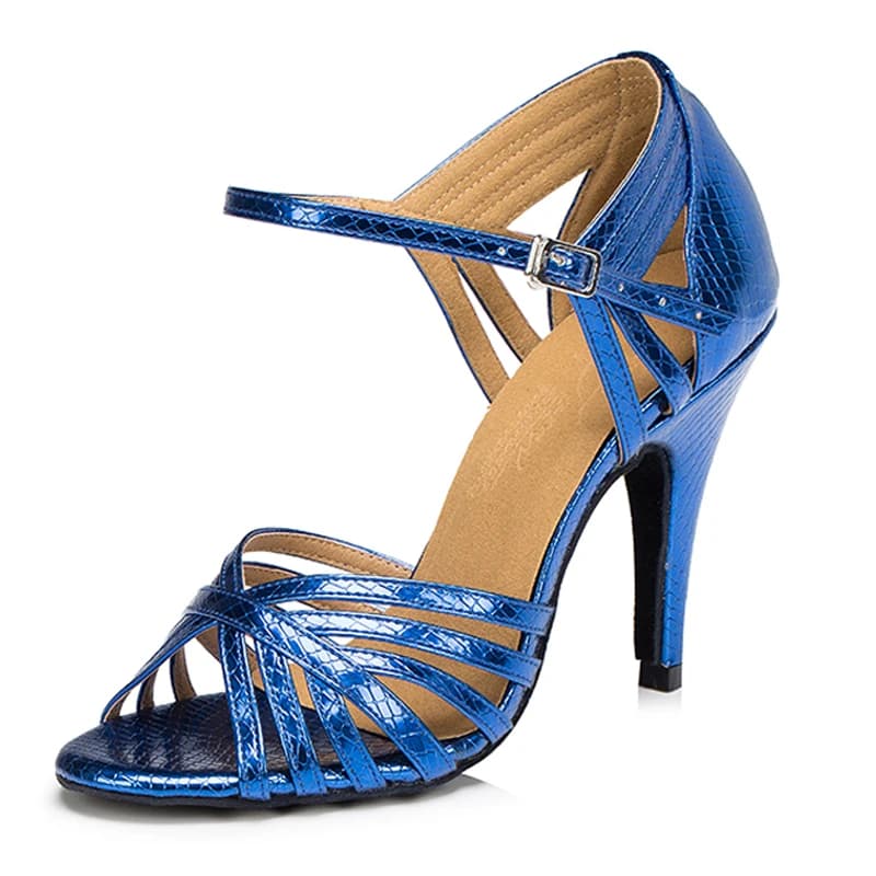 Professional Ballroom Latin Salsa Dance Shoes Women Girls Prom Party Tango Modern Rumba Jazz Suede Sole Heels Sandals US5-9 3Col