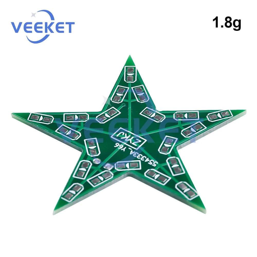 1-10PCS DIY Kit PCB Board DC4-6V LED Light for Soldering Training Learning Electronics Kits Star Shaped Breathing Light