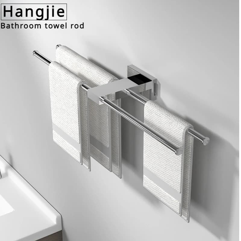 towel bar for bathroom,Stainless steel chrome plated minimalist style anti-corrosion and rust proof towel rod