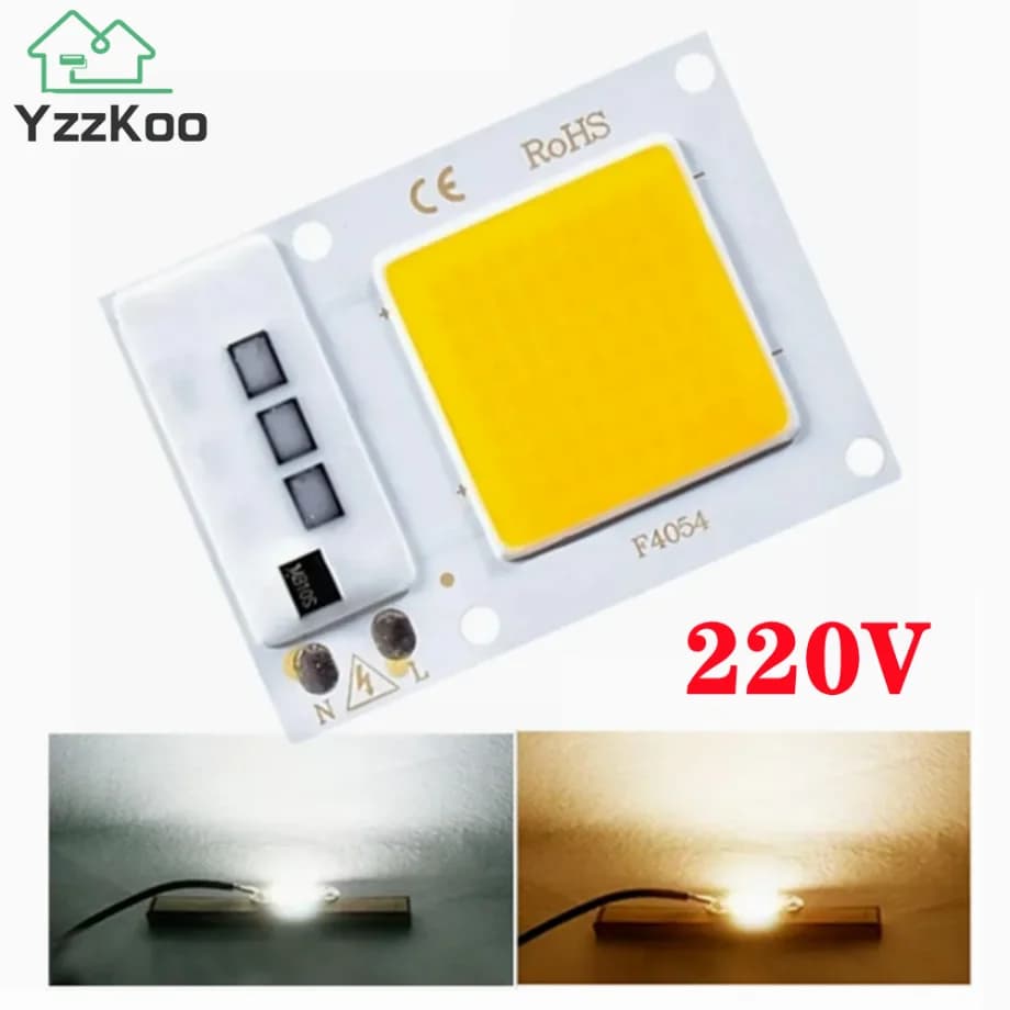 YzzKoo LED COB Chip 10W 20W 30W AC 220V 240V Smart IC Without Driver LED Lamp Beads For Floodlight Spotlight Diy Matrix Lighting