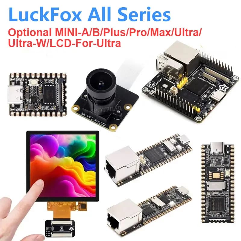 Luckfox Pico All Series Options Camera MINI-A/B/Plus/Pro/Max/Ultra/Ultra-W/LCD-For-Ultra RV1106/RV1103 Rockchip Linux AI Board