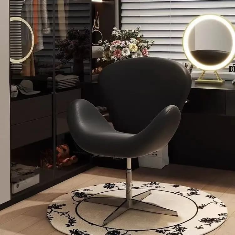 Single Sofa Chair Internet Celebrity Leisure    Modern Simple Swan Office Negotiation Bedroom Living Room