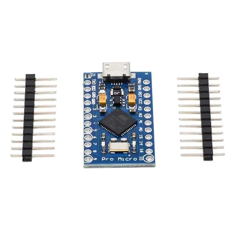 Pro Micro for Arduino IDE V1.0.1 ATmega32U4 5V/16MHz Module &2 Row Pin Header For Leonardo Micro-USB Development Module