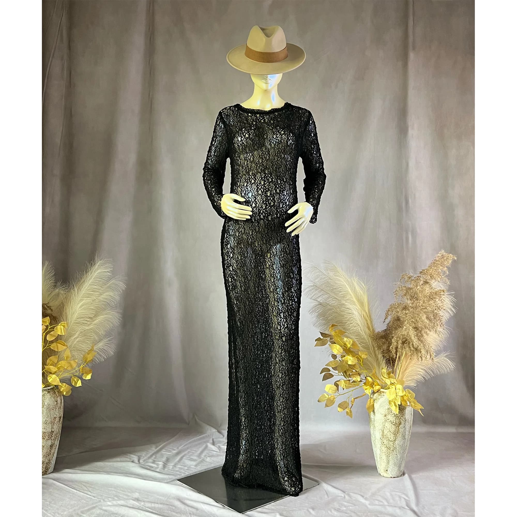 Don&Judy Sexy Stretchy Lace Long Sleeve Dress Maternity Photograpy Prop Pregnant Women Party Bodysuit Photoshoot Studio Clothing