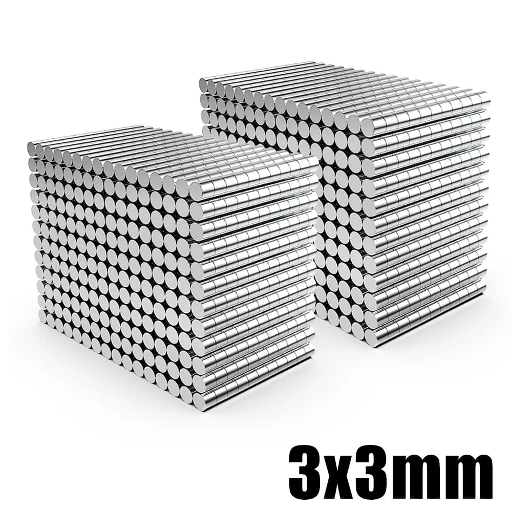 40/200pcs 3x3mm Fridge Magnets for Fridge Office