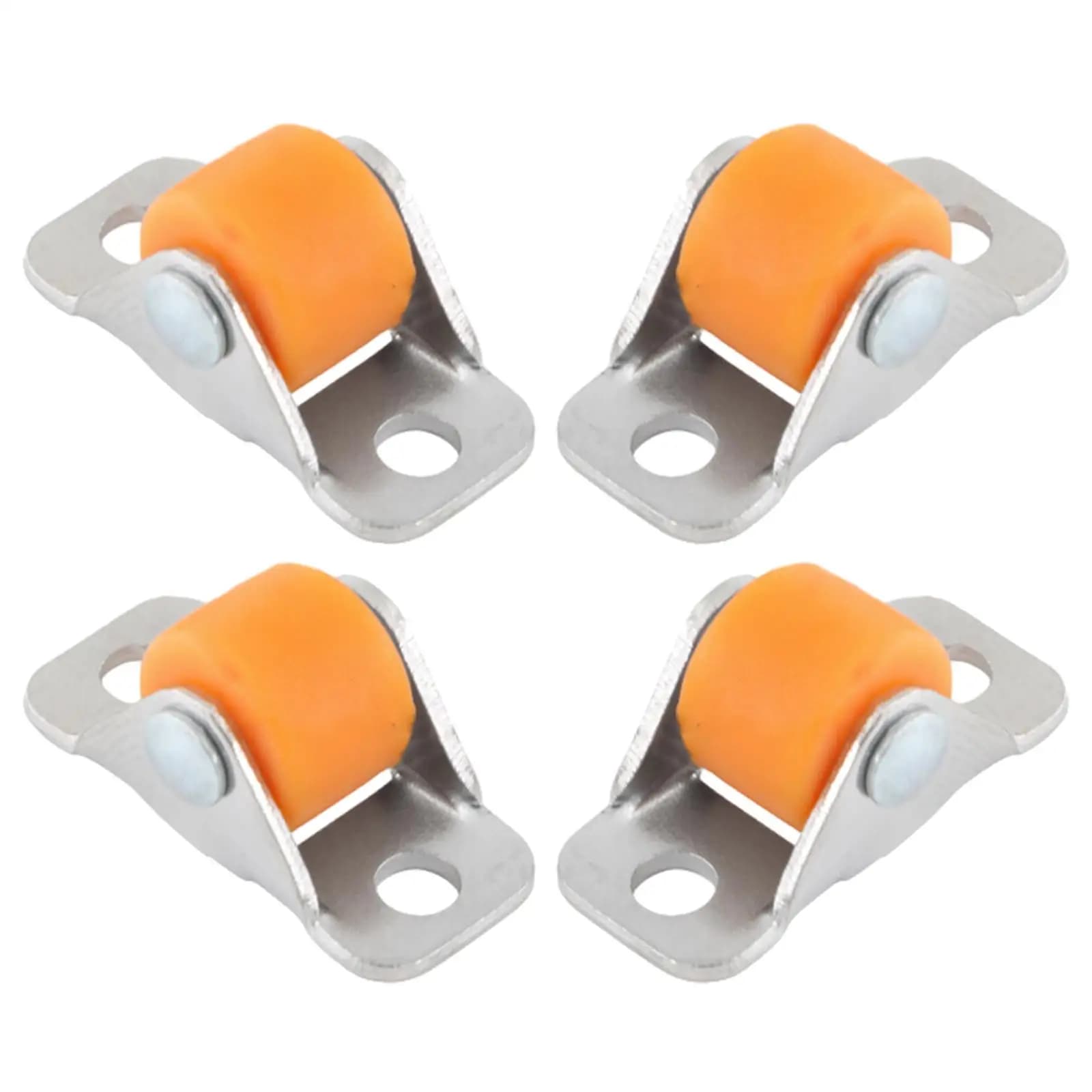 4 Pieces Silent Multipurpose Furniture Linear Wheel Small Wheel Castors for Workbench Shopping Carts Shelves Table Chair