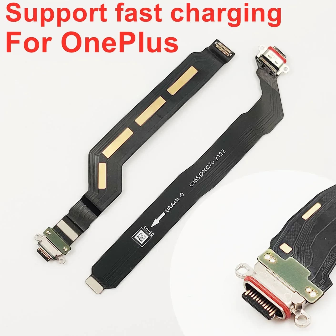 A+++ USB Charging Flex Cable For OnePlus Nord 2 5G 11 10 Pro 10T 10R 6 7 7T 8 8T 9 Pro PCB Charger Port Board Dock Connector
