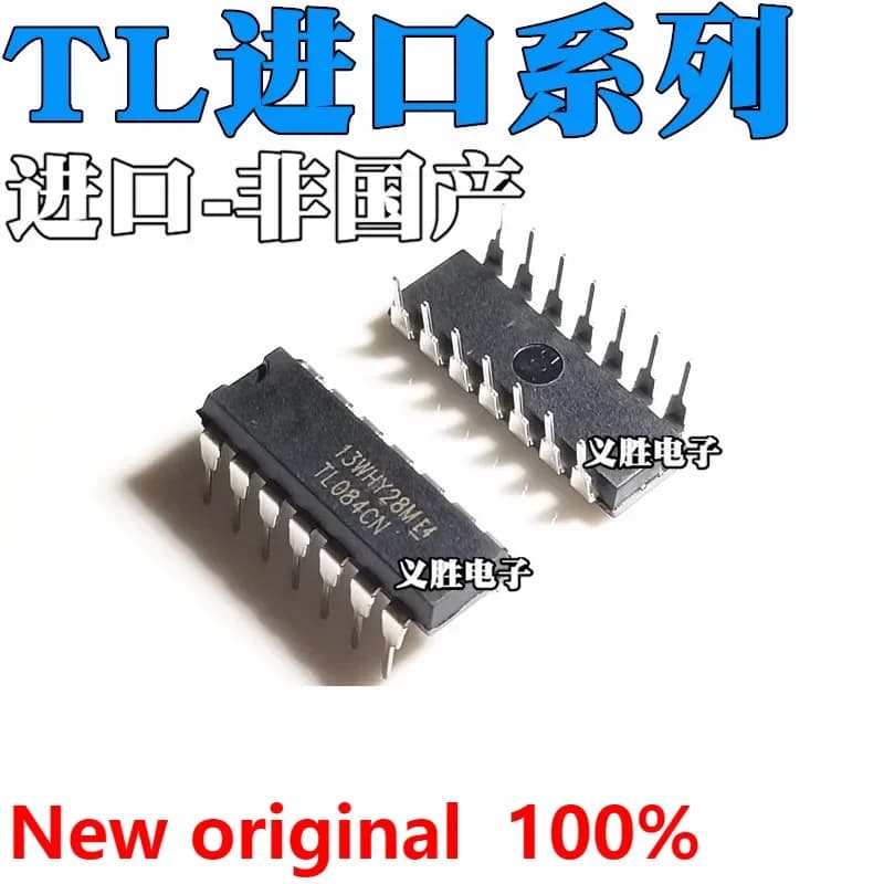 New and original TL TL054 064 074 TL084CN CN  DIP14 Integrated circuit IC chip, precision amplifier