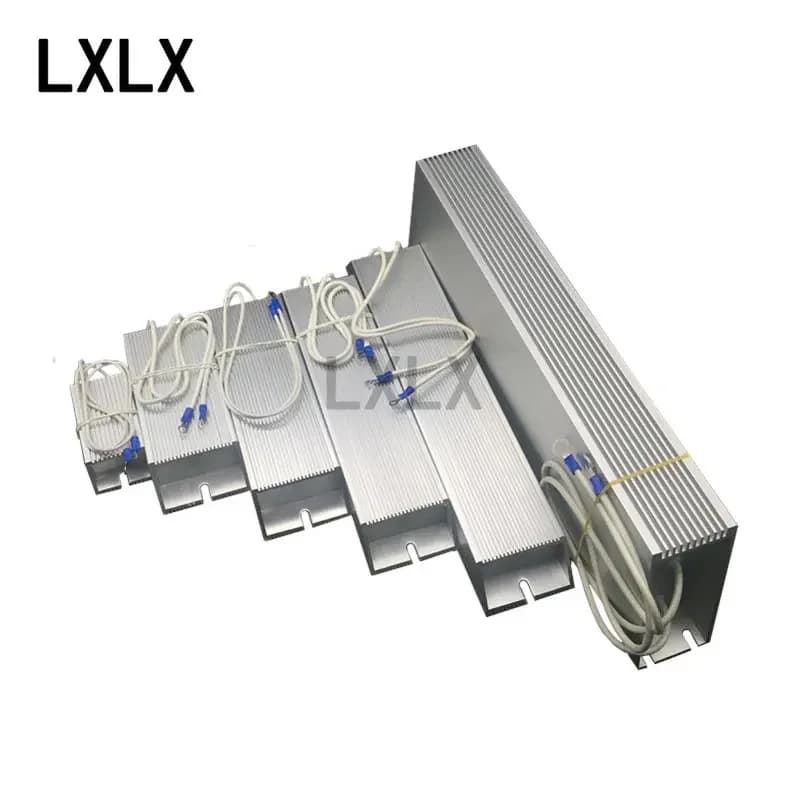 1PCS RXLG Aluminum Shell Braking Resistor 100W 150W 200W 300W 400W 500W 600W 800W 1000W 10 20 30 40 50 75 100 150 300Ohm