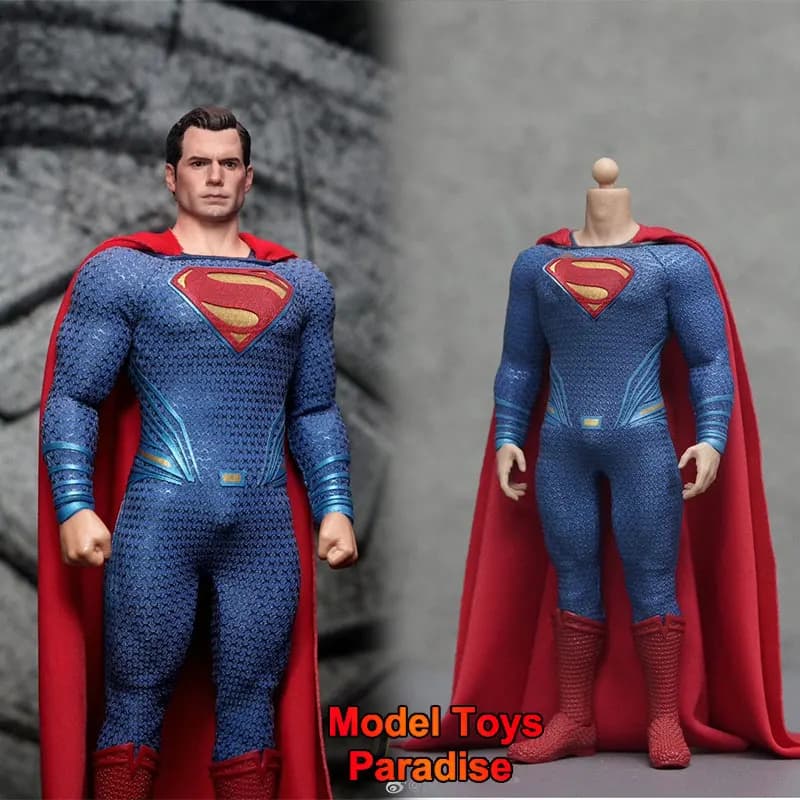 1/12 Men Soldier Blue Red Super Hero With Hand Shape Full Set 6inch Action Figure Collectible Toys Gifts