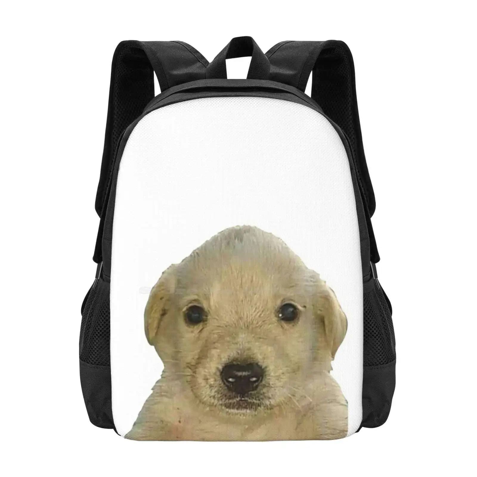 Jotchua Meme Jotchua Dog Teen College Student Backpack Pattern Design Bags Jotchua Meme Jotchua Dog Golden Retriever Meme